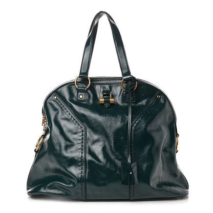 Saint Laurent Patent Oversized Muse Green 1 of 13