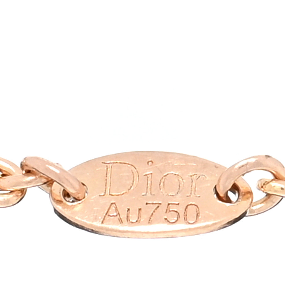 Christian Dior 18K Rose Gold Diamond Pink Opal Rose Des Vents Ring 53 6.25 4 of 5