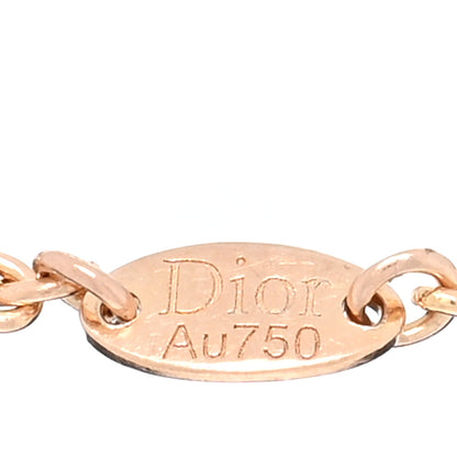 Christian Dior 18K Rose Gold Diamond Pink Opal Rose Des Vents Ring 53 6.25 4 of 5