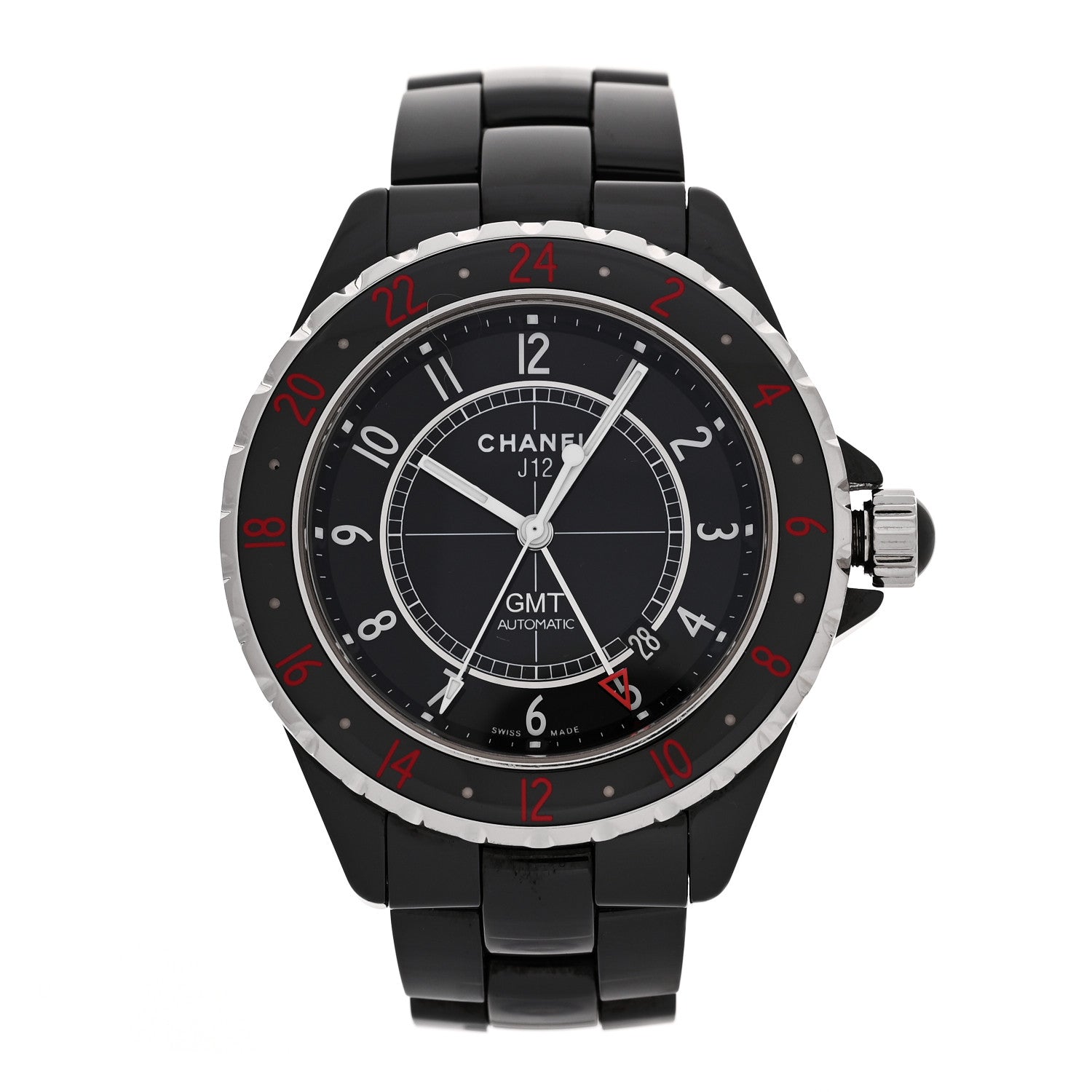Chanel Stainless Steel Ceramic 41mm J12 GMT Automatic Watch Black 1 of 4