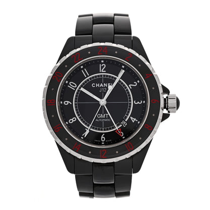 Chanel Stainless Steel Ceramic 41mm J12 GMT Automatic Watch Black 1 of 4