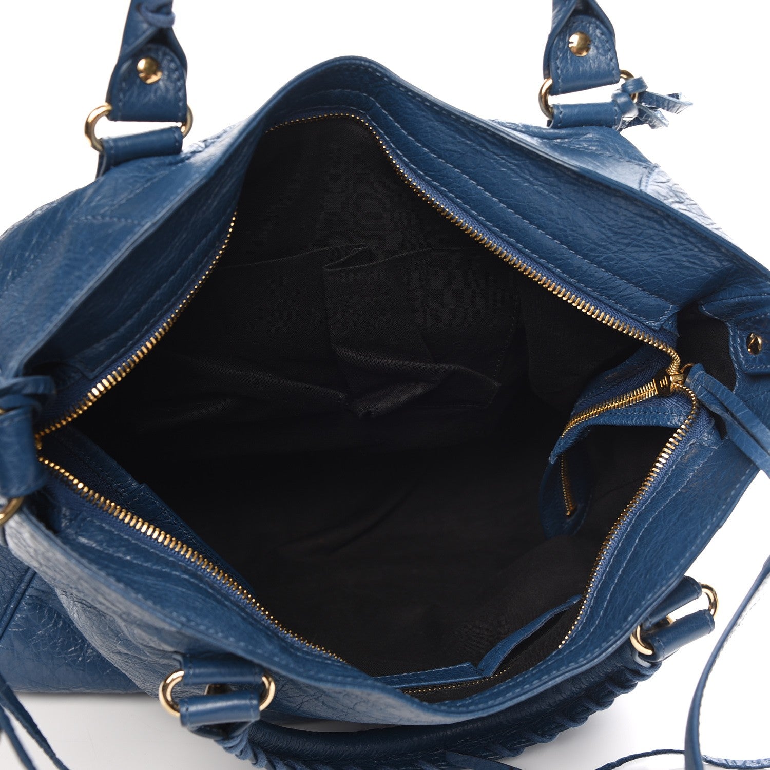 Balenciaga Agneau Classic Gold Hardware Velo Bleu Profond 6 of 8