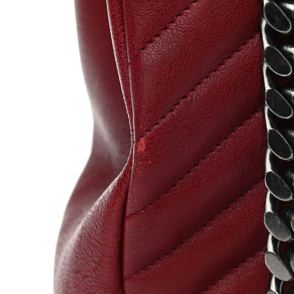 Saint Laurent Sheepskin Matelasse Chevron Large College Monogram Satchel Rouge 9 of 11