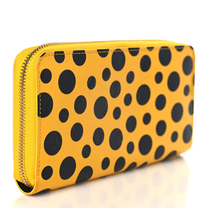 Louis Vuitton Vernis Kusama Infinity Dots Zippy Wallet Yellow 3 of 6