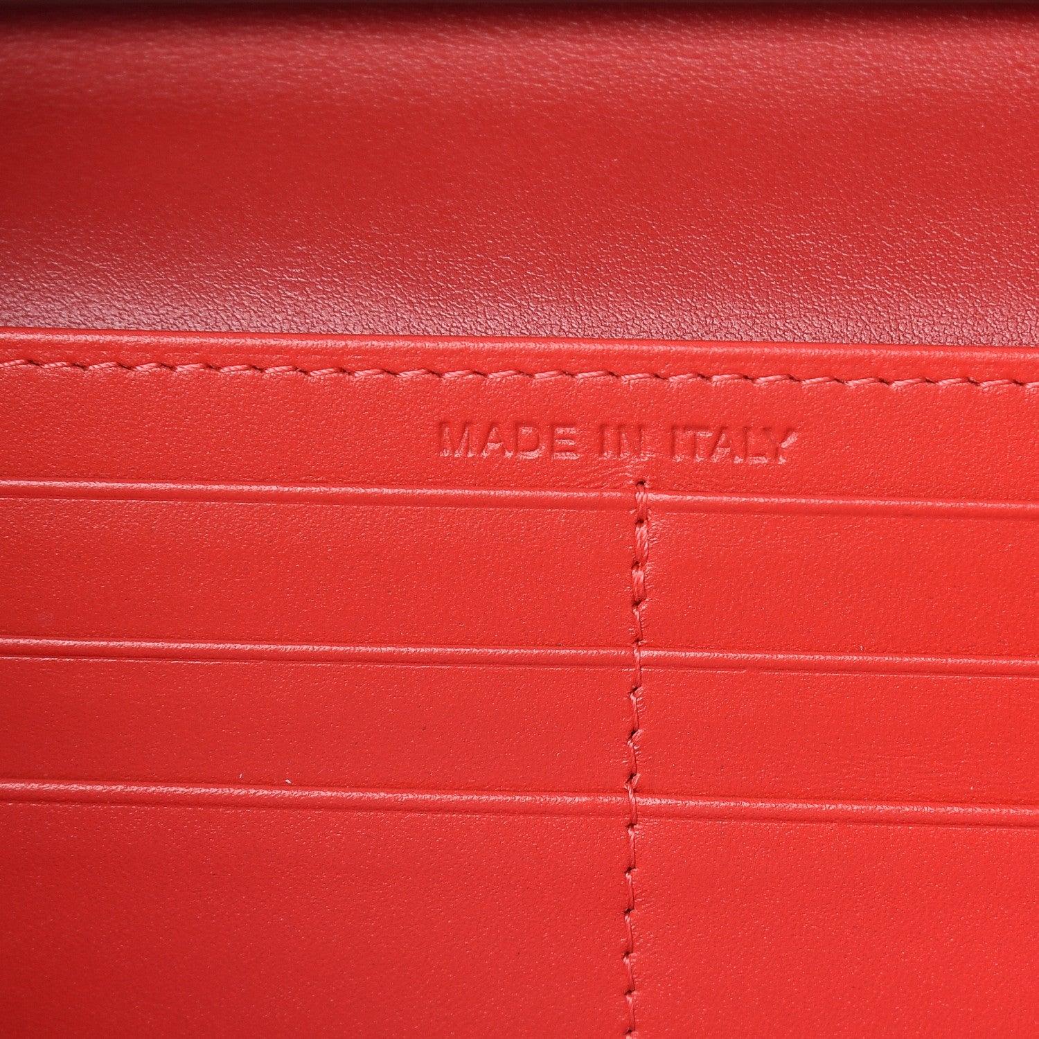 Christian Louboutin Patent Metallic Calfskin Spikes Boudoir Chain Wallet Red 7 of 7