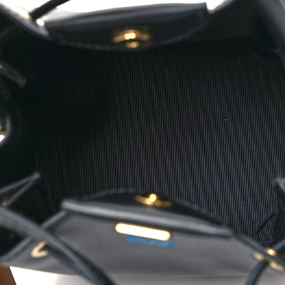 Burberry Calfskin Monogram Motif TB Bucket Black 5 of 12