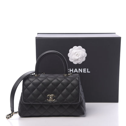 Chanel Caviar Quilted Mini Coco Handle Flap Black 12 of 12
