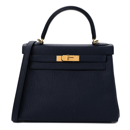 Hermes Togo Kelly Retourne 28 Bleu Nuit 1 of 11