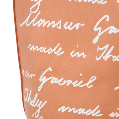 Mansur Gavriel Calfskin Small Logo Shopping Tote Cammello 11 of 13