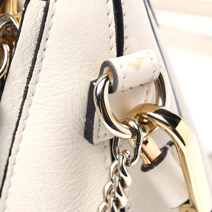 Chloe Suede Calfskin Small Faye Backpack Off White 4 of 4