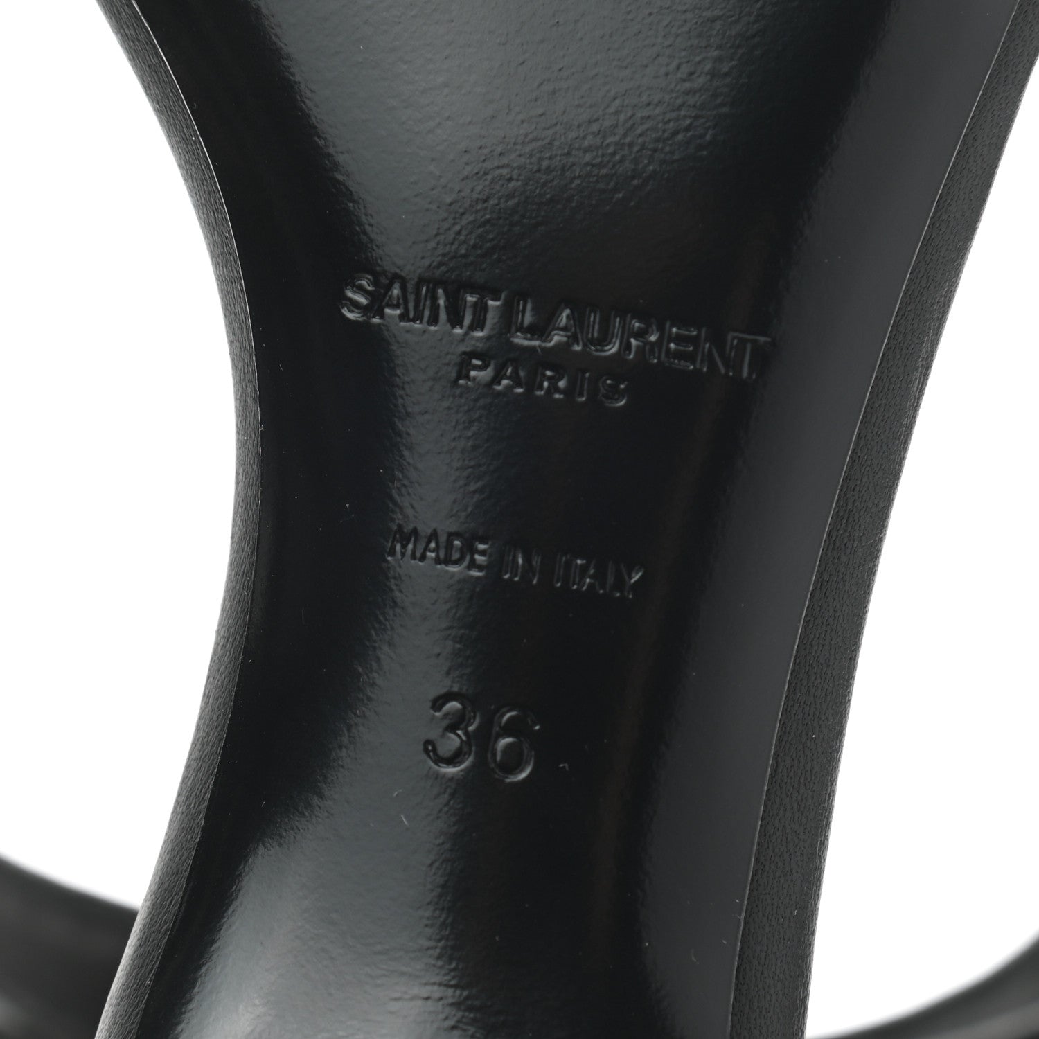 Saint Laurent Nappa Studded Charlotte Sandals 36 Black 6 of 6