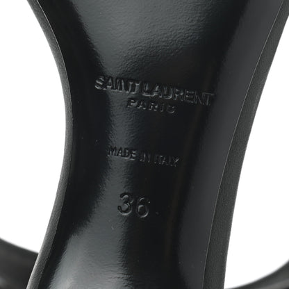Saint Laurent Nappa Studded Charlotte Sandals 36 Black 6 of 6