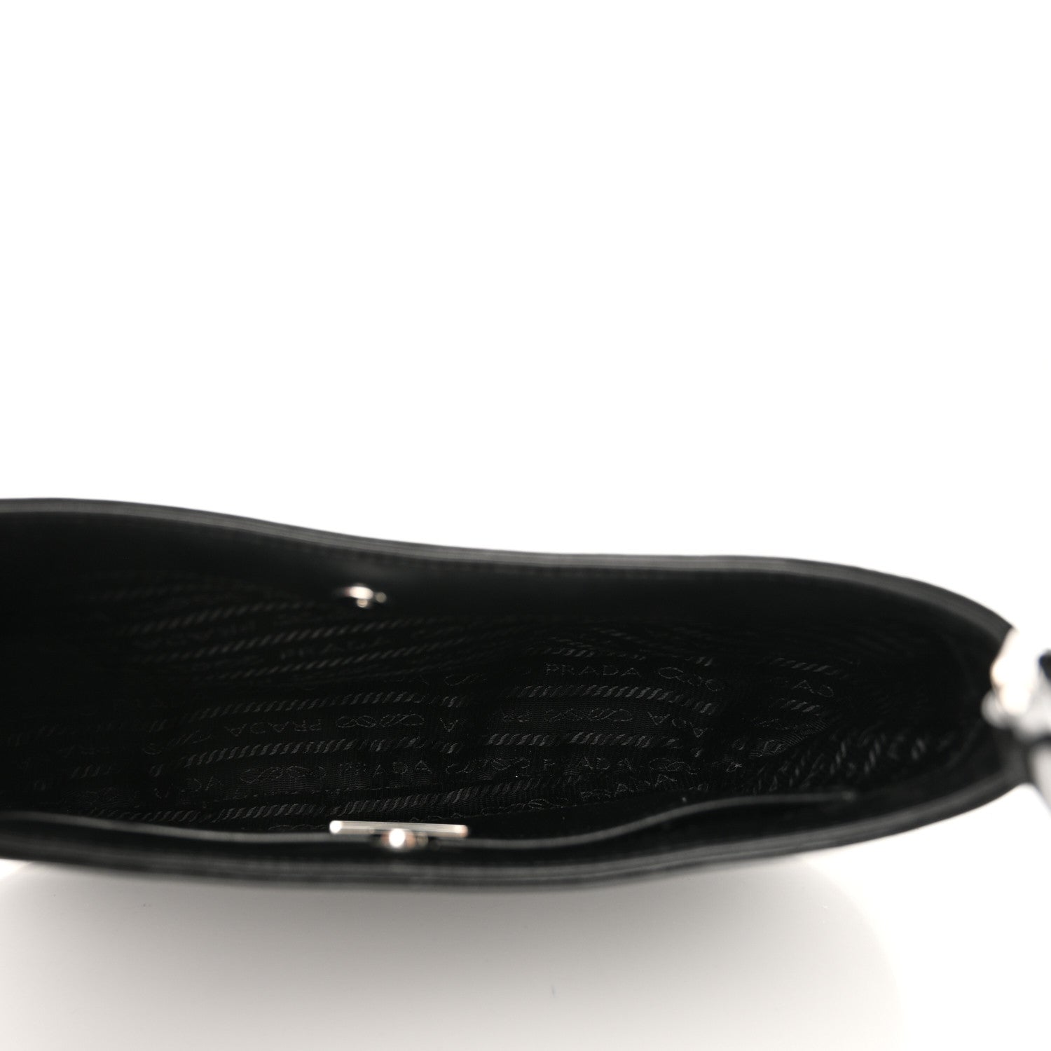 Prada Spazzolato Cleo Shoulder Bag Black 5 of 9
