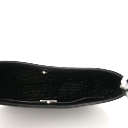 Prada Spazzolato Cleo Shoulder Bag Black 5 of 9
