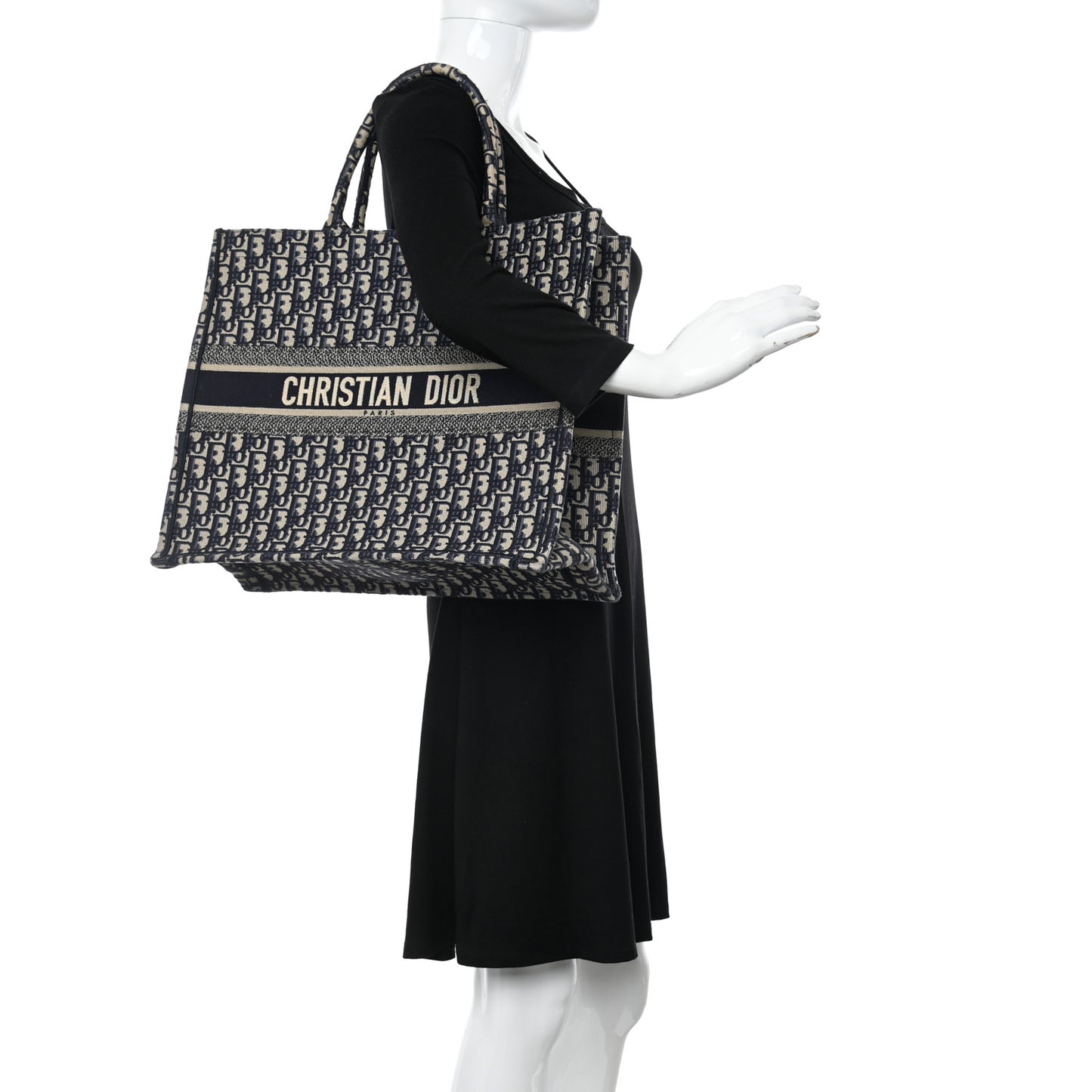 Oblique Large Book Tote Blue Multicolor