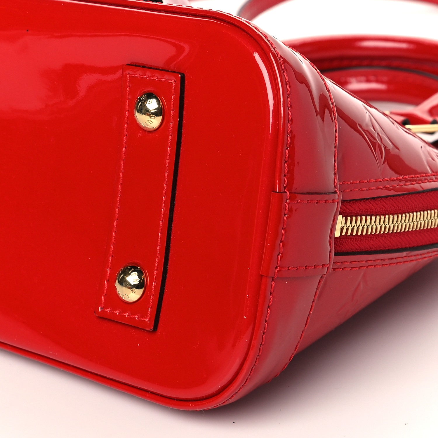 Louis Vuitton Vernis Alma BB Cherry 10 of 10