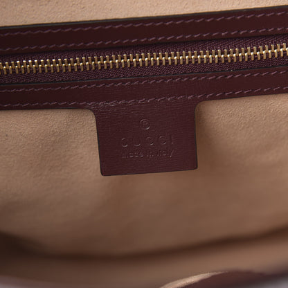 Gucci GG Monogram Calfskin Medium Arli Shoulder Bag Sahara Rubino Chardonnay 6 of 10