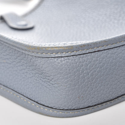 Hermes Taurillon Clemence Amazone Evelyne TPM Bleu Lin 11 of 14