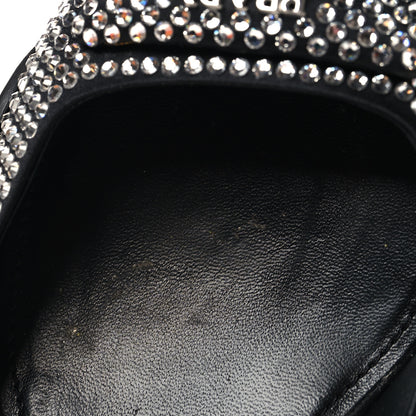 Prada Satin Crystal Logo 45mm Slingback Pumps 38.5 Cristal 9 of 11