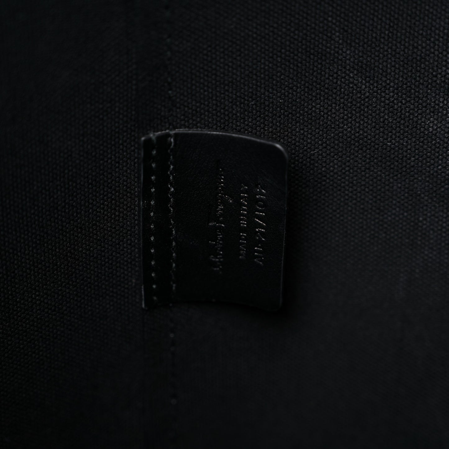 Canvas Calfskin Gancini Bag Black
