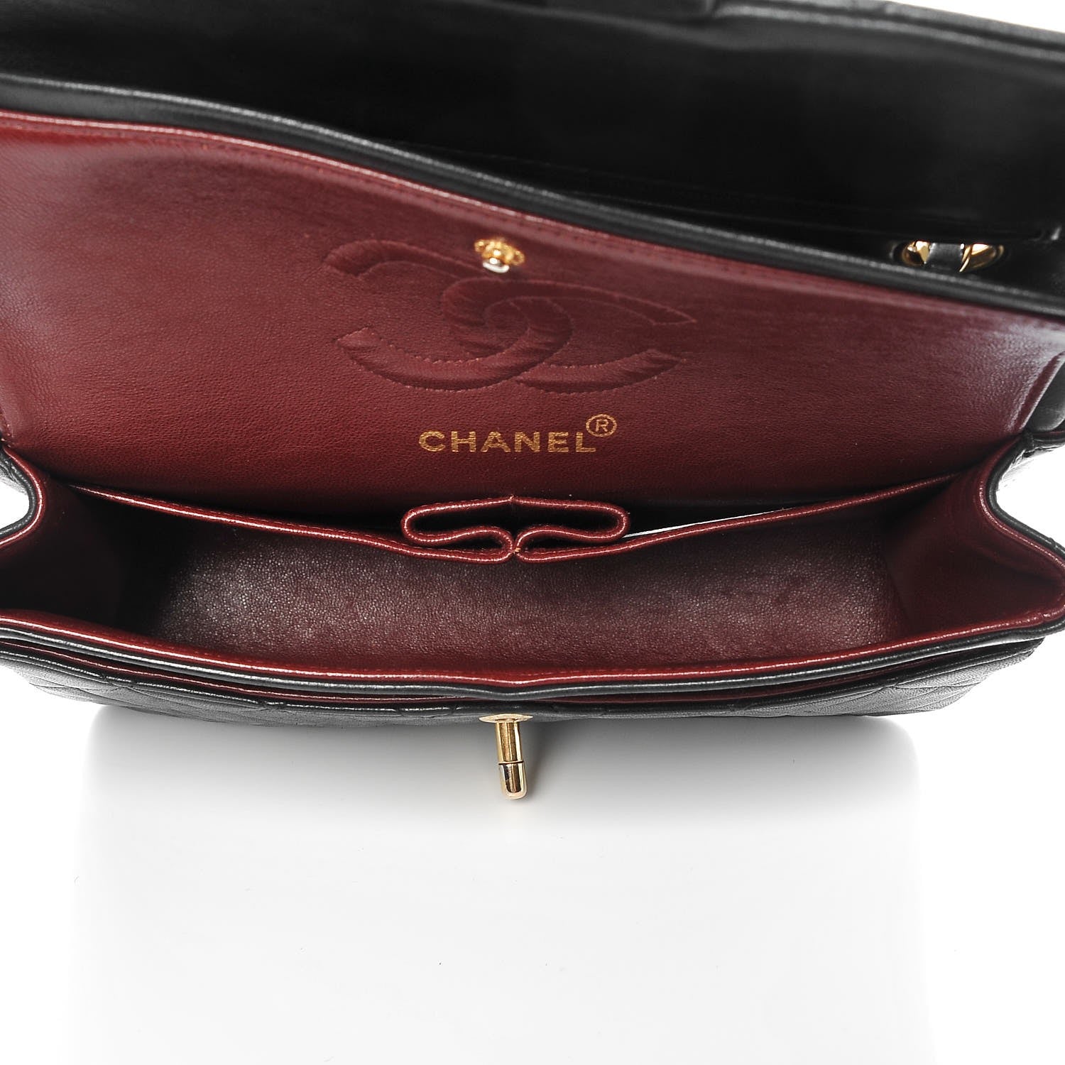 Chanel Lambskin Quilted Small Double Flap Black 5 of 8