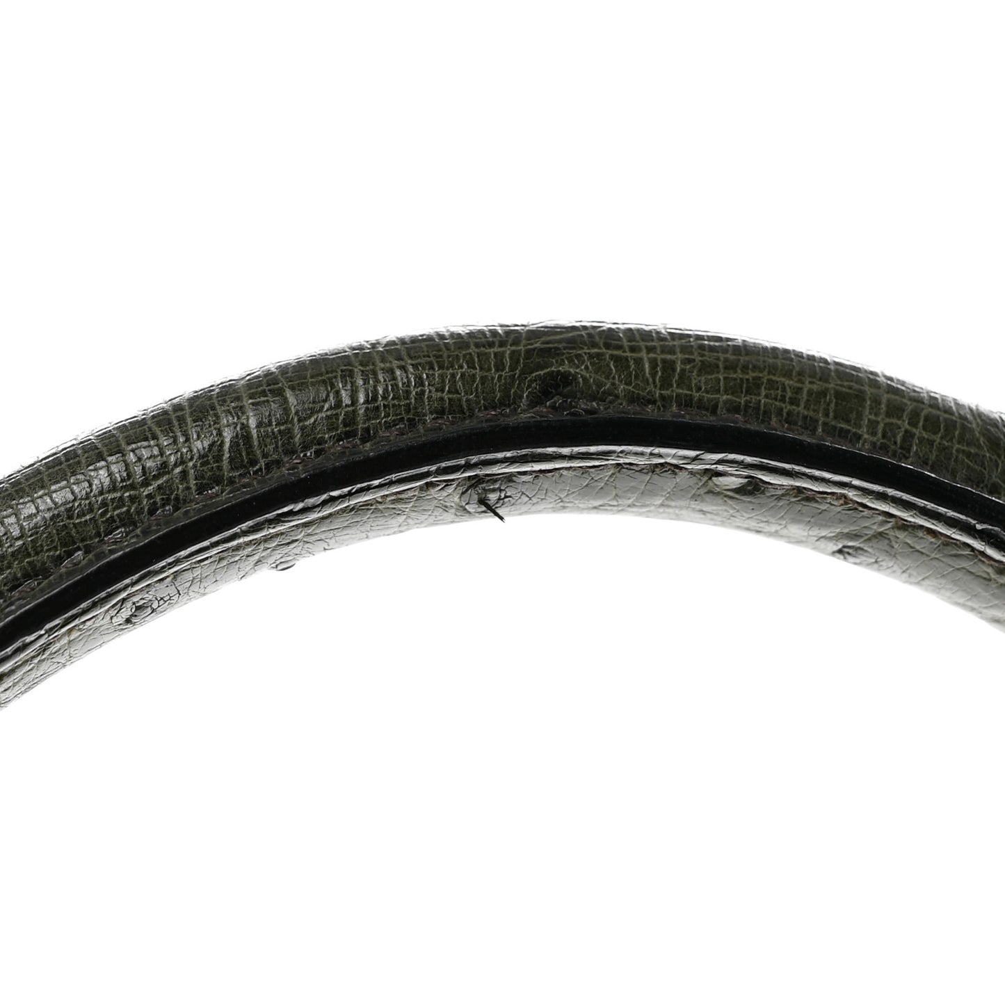 Ostrich Kelly Sellier 32 Vert Olive