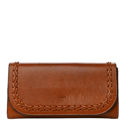 Chloe Calfskin Hudson Long Wallet Caramel 1 of 17