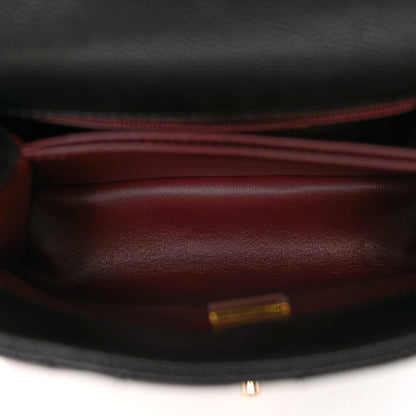 Chanel Caviar Quilted Extra Mini Coco Handle Flap Black 5 of 11