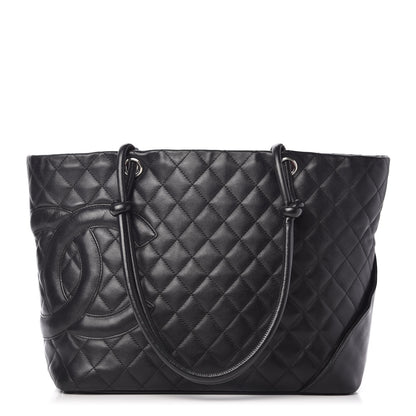 Chanel Calfskin Quilted Large Cambon Tote Black 1 of 17