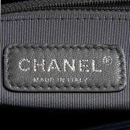 Chanel Calfskin Quilted Large Boy Flap Navy 6 of 8
