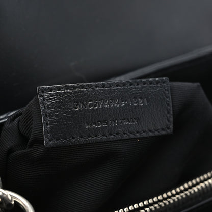 Saint Laurent Calfskin Y Quilted Monogram Medium Loulou Chain Satchel Black 7 of 10