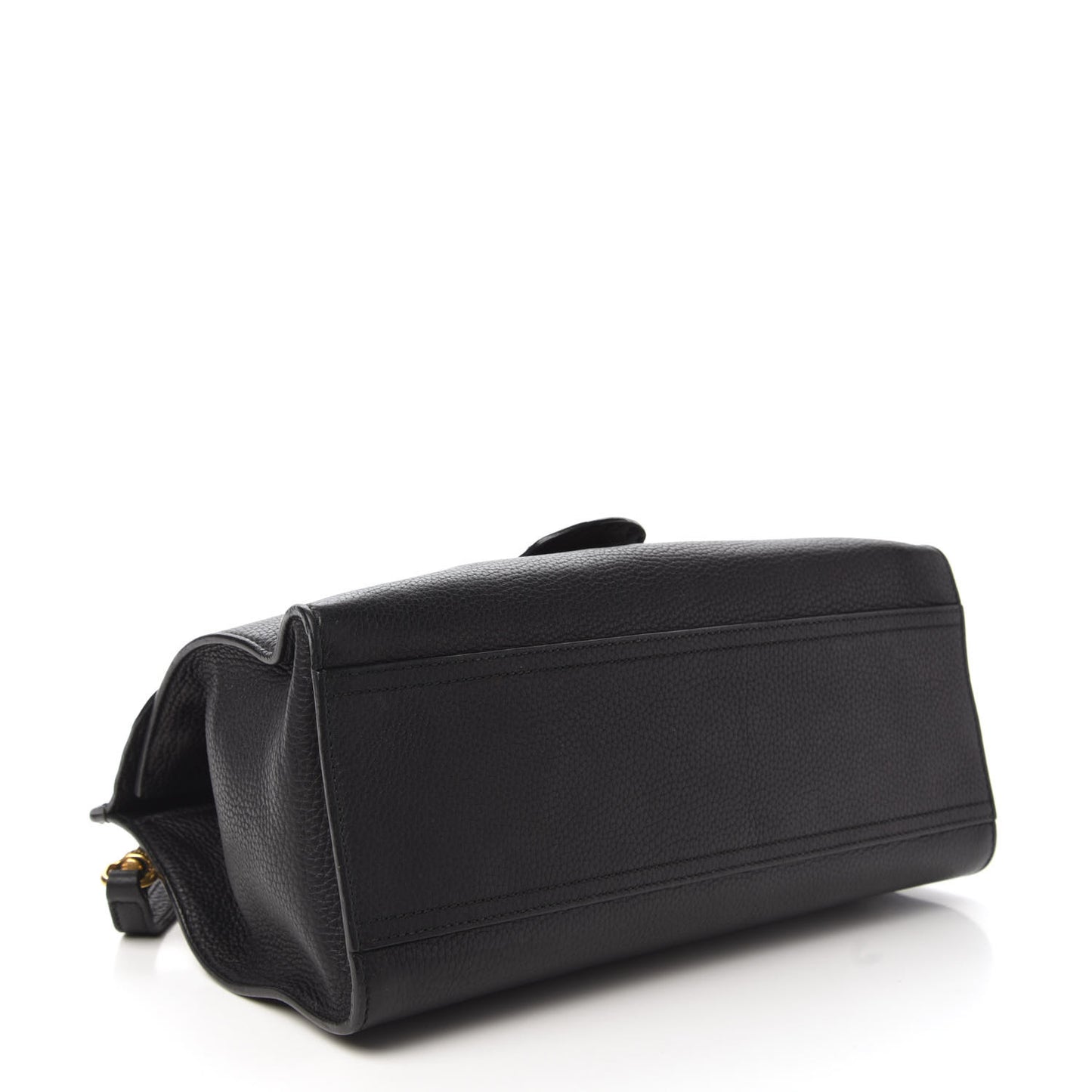 Calfskin Small GG Marmont Top Handle Bag Black