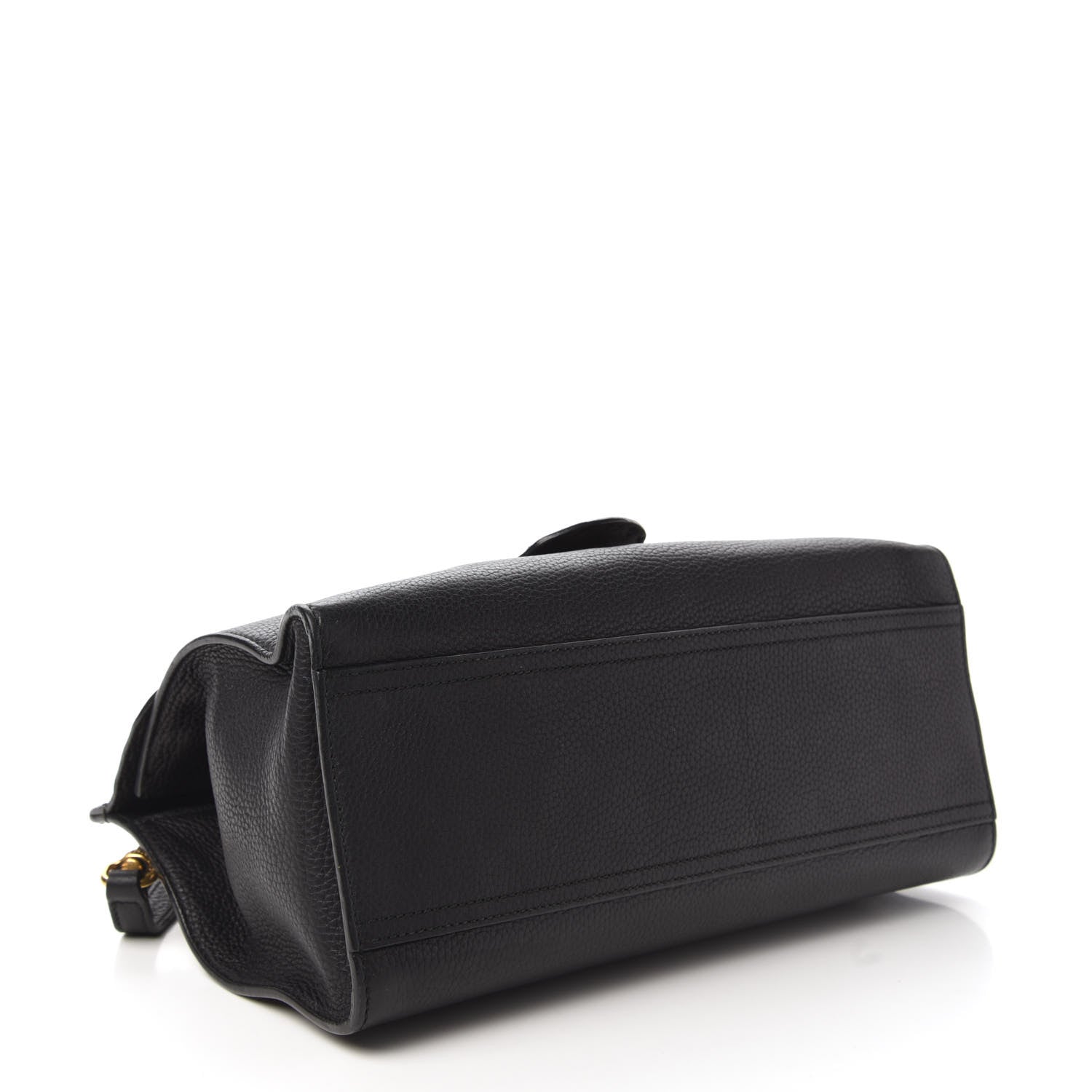 Gucci Calfskin Small GG Marmont Top Handle Bag Black 4 of 11