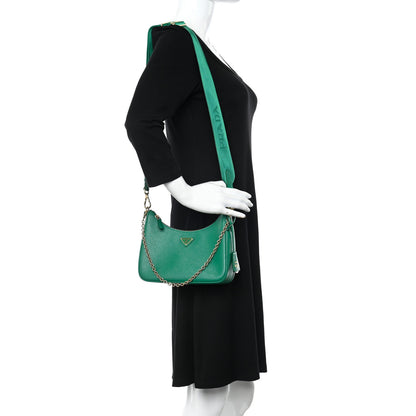 Prada Saffiano Lux Re-Edition 2005 Shoulder Bag Mango 2 of 12