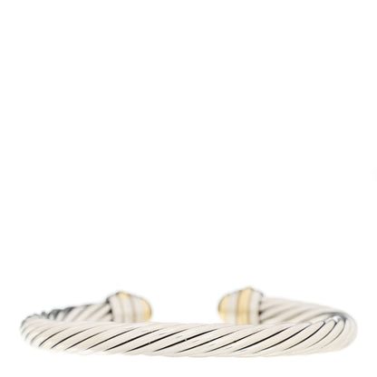 David Yurman Sterling Silver 14K Yellow Gold 7mm Cable Classics Bracelet 3 of 3