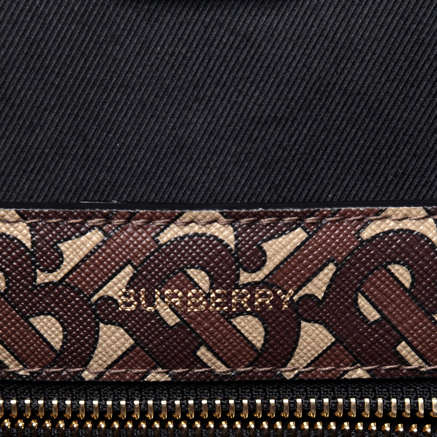 E-Canvas Monogram Stripe Small Book Tote Bridle Brown