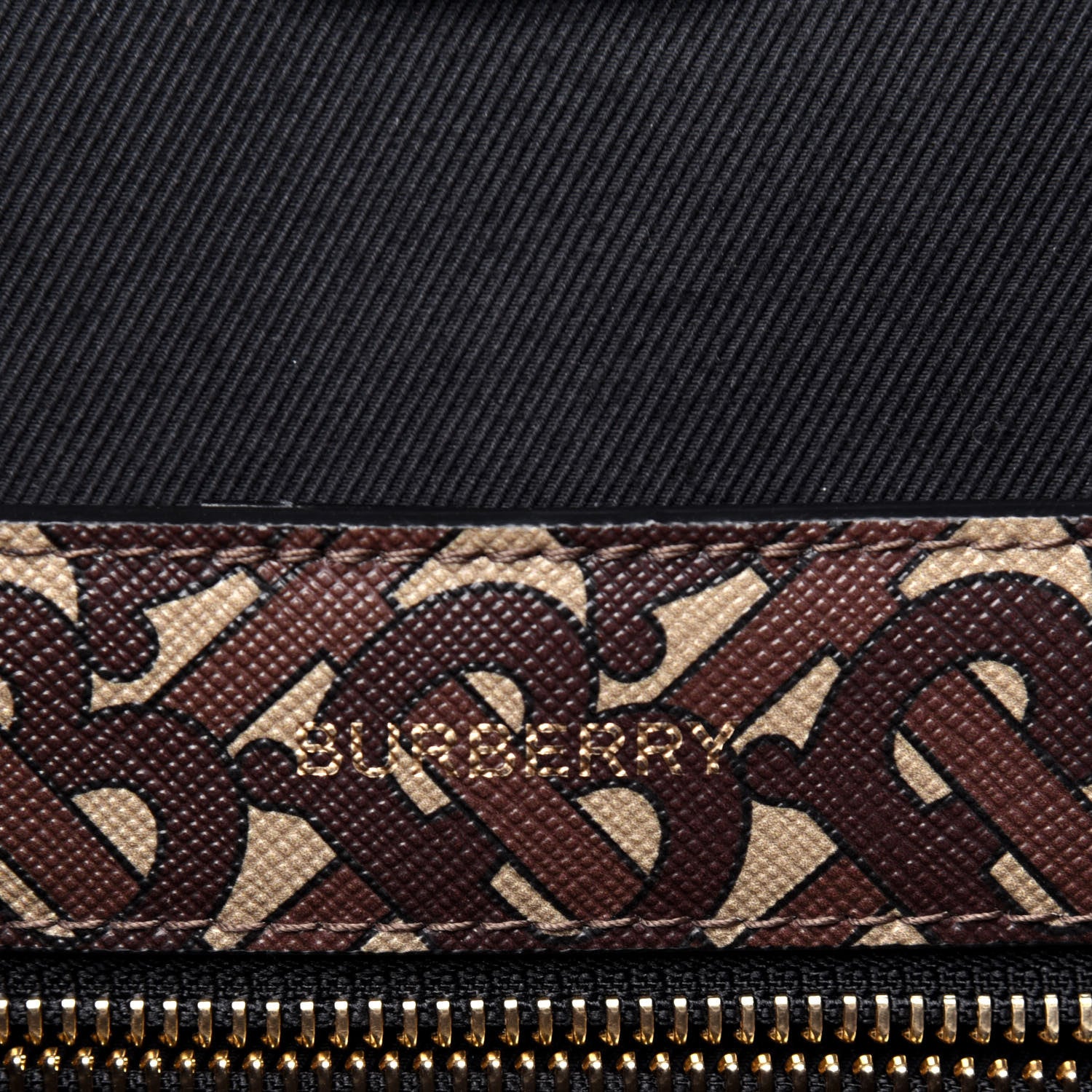 Burberry E-Canvas Monogram Stripe Small Book Tote Bridle Brown 6 of 20