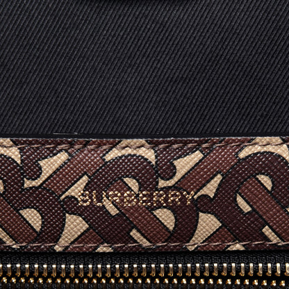 Burberry E-Canvas Monogram Stripe Small Book Tote Bridle Brown 6 of 20