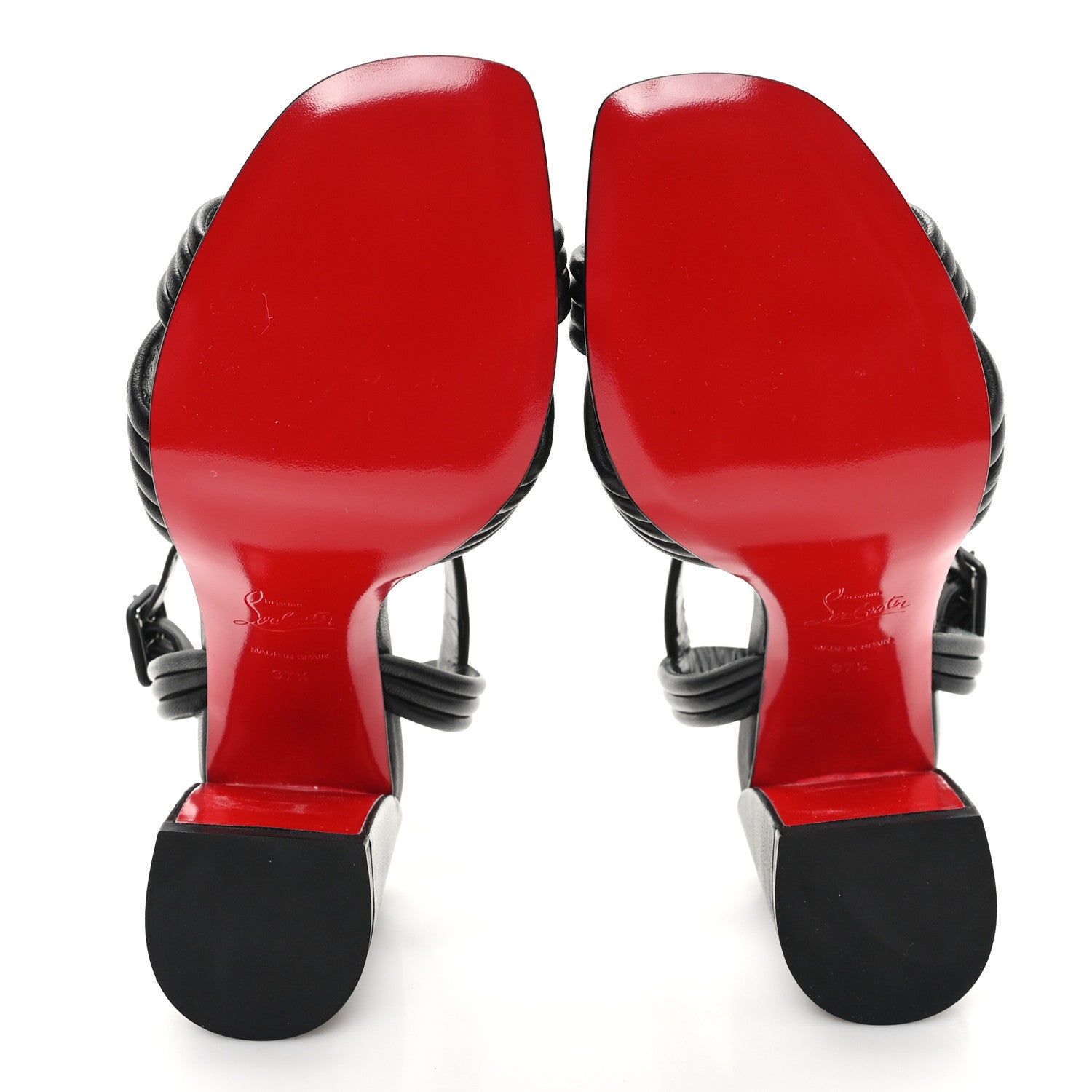 Christian Louboutin Nappa Manola 85 Sandals 37.5 Black 6 of 9
