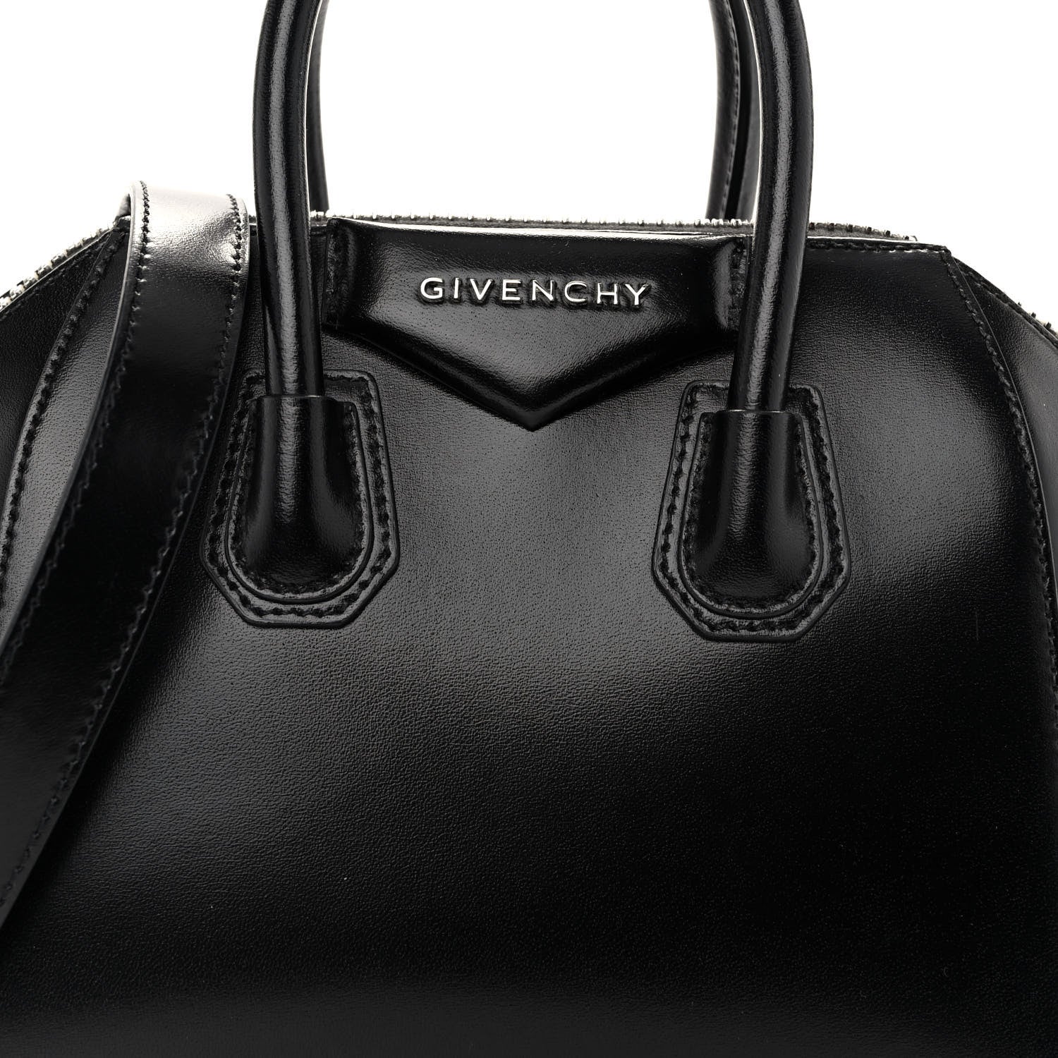 Givenchy Shiny Lord Calfskin Mini Antigona Black 7 of 9
