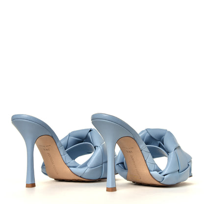 Bottega Veneta Nappa Maxi Intrecciato Lido Mule Sandals 39.5 Ice 3 of 7