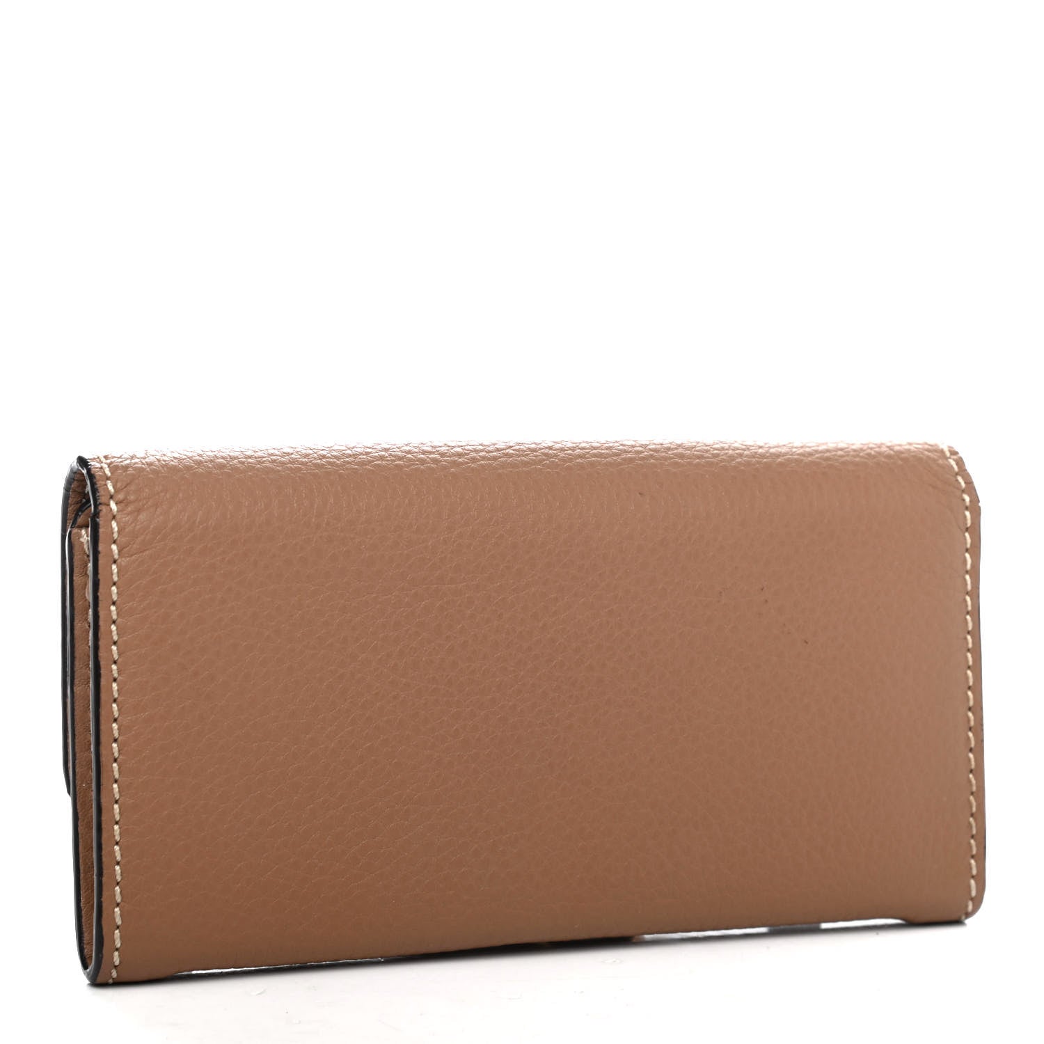 Chloe Calfskin Marcie Continental Flap Wallet Nut 2 of 4