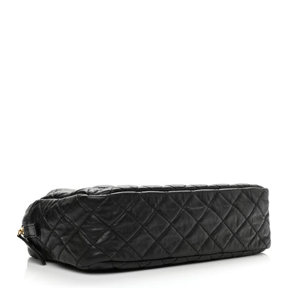 Chanel Aged Calfskin Quilted Medium Reissue Camera Case Black 4 of 10