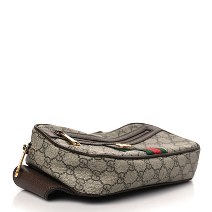 Gucci Soft GG Supreme Monogram Medium Ophidia Belt Bag Dark Brown 4 of 9