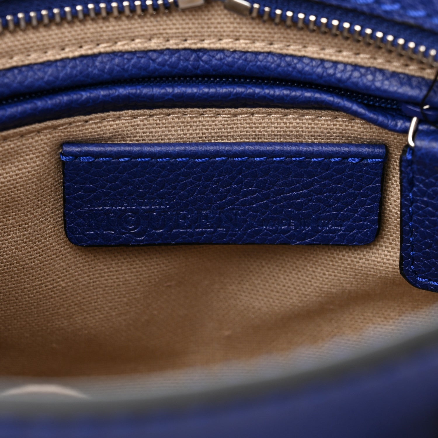 Alexander McQueen Pebbled Calfskin Mini Padlock Ultramarine 5 of 9