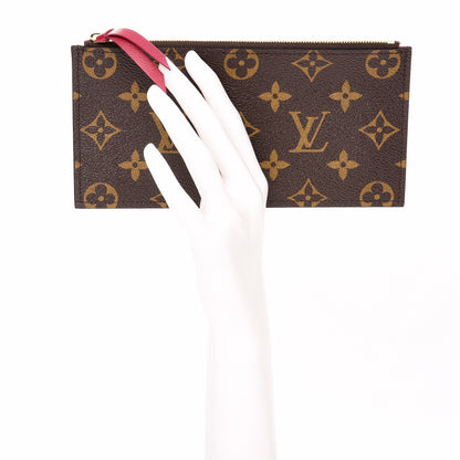 Louis Vuitton Monogram Felicie Chain Wallet Zippered Insert 2 of 6