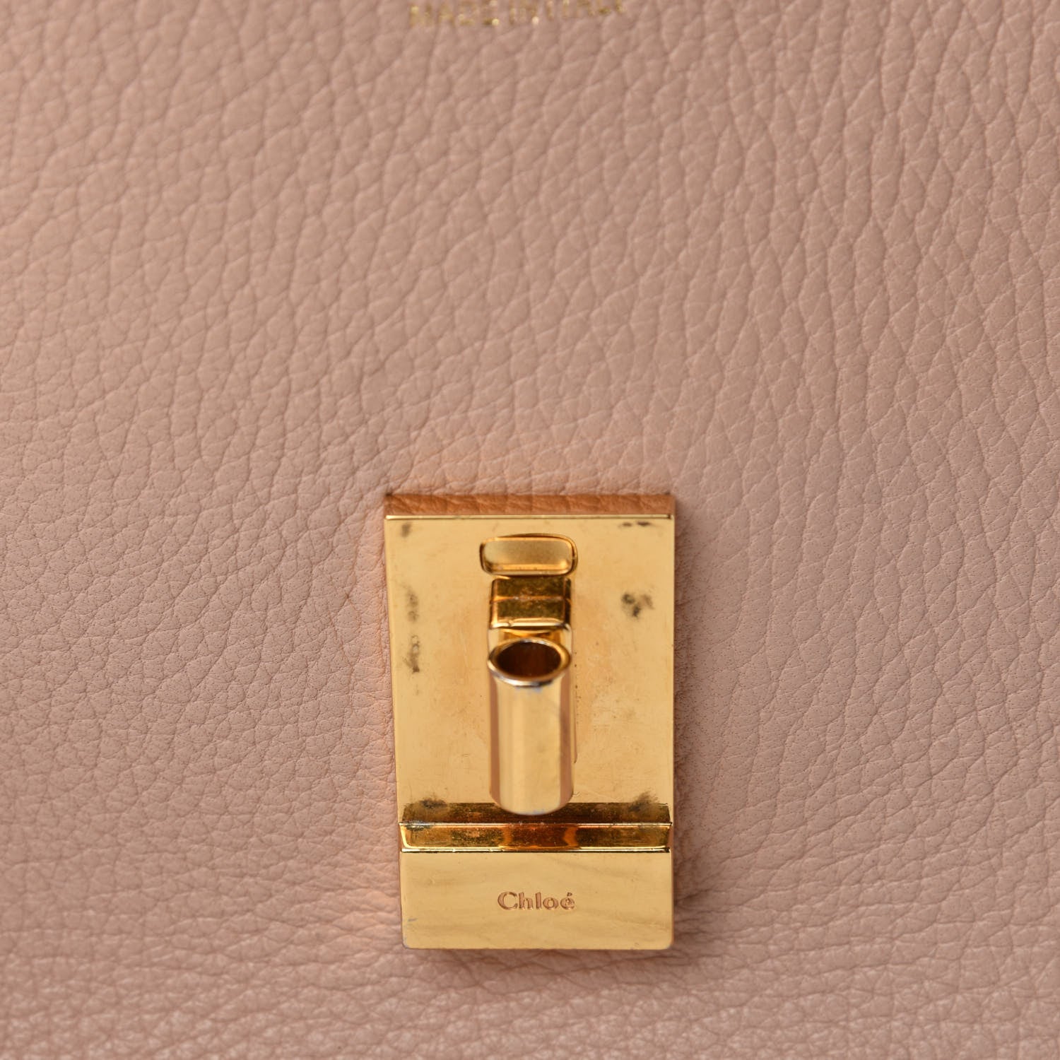 Chloe Grained Lambskin Drew Shoulder Bag Cement Pink 9 of 12