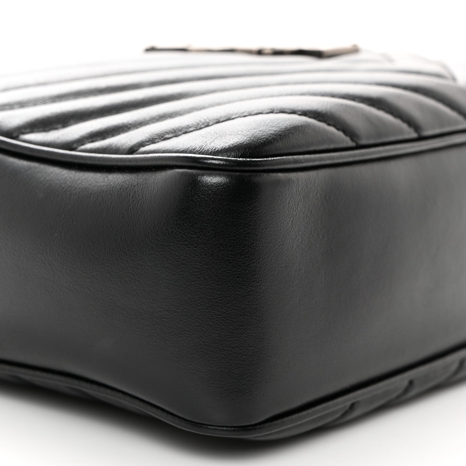 Saint Laurent Calfskin Matelasse Monogram Lou Camera Bag Black 9 of 10