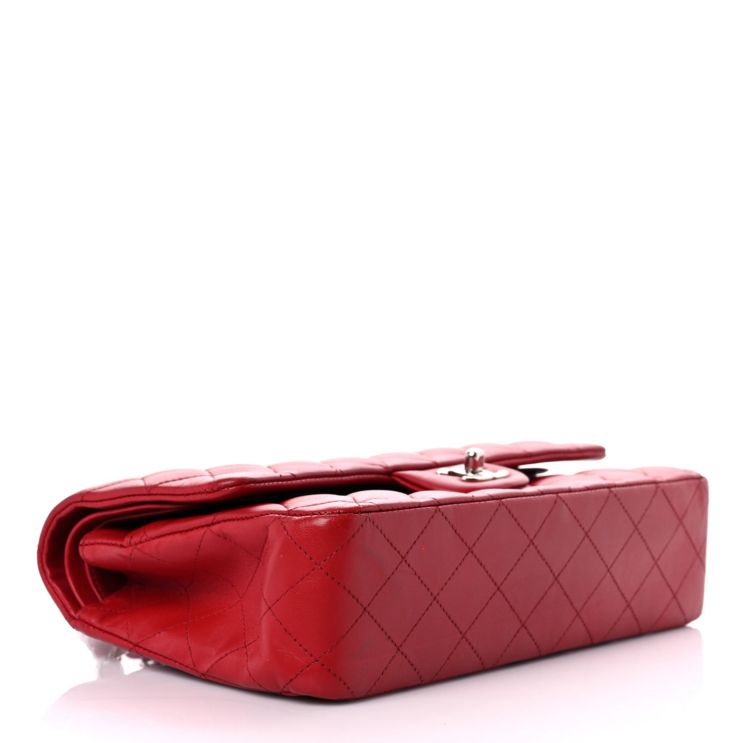 Chanel Lambskin Quilted Medium Double Flap Red 4 of 20
