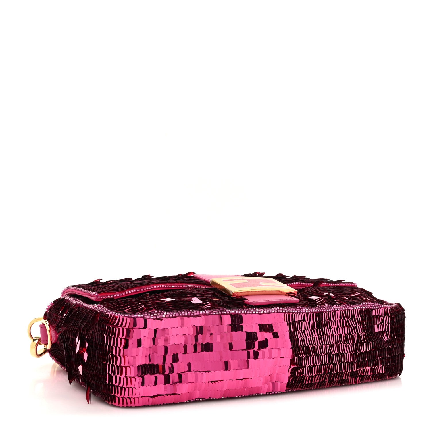 Fendi Sequin Paillettes Vitello Grace Sex and the City Baguette